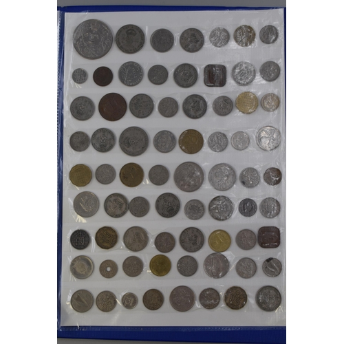 162 - A Folder Containing Approx 200 UK and Worldwide Coins