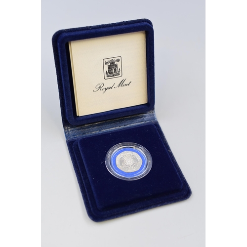 165 - A Royal Mint 1982 UK Proof Silver Piedfort Twenty Pence Coin, With Presentation Case and COA