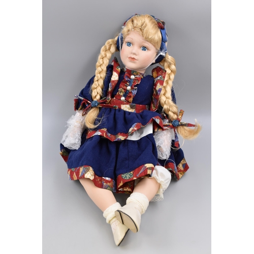 419 - Nadia porcelain doll (D289 Blue, 20