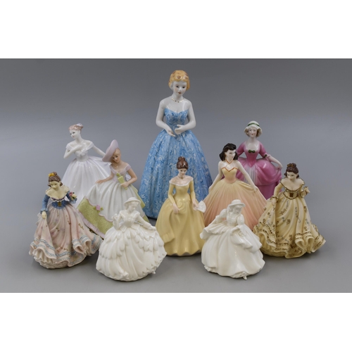 185 - Selection of Figurines to Include Coalport, The Leonardo Collection and Some Unmarked, Coalport to I... 