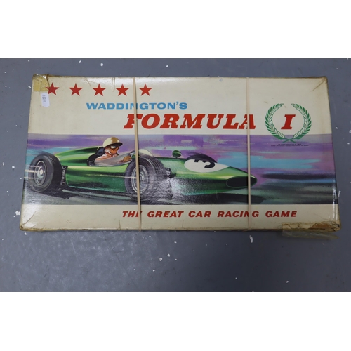 727 - Selection of Vintage Board Games to Include KeyWord, Waddington's Formula I, Chess & Draught's a... 