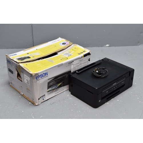 728 - An Epson ET-2600 Wi-Fi Printer, Powers On When Tested