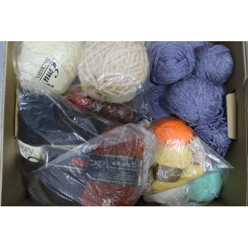 746 - Huge Selection of Different Coloured Knitting Wool