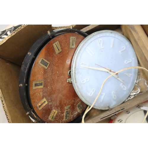 748 - Four Wall Clocks to Include Smiths, Majck and Metamec (All Untested) (Biggest 14 1/2