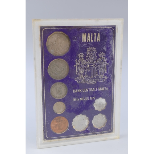 161 - 1972 Malta Coin Set Complete in Case