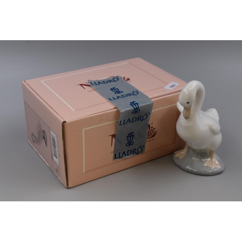 268 - Nao By LLadro Porcelain Figure of 'Duck Looking Down' ( Patito Pico En El Pecho ) Model No 00242, Ap... 