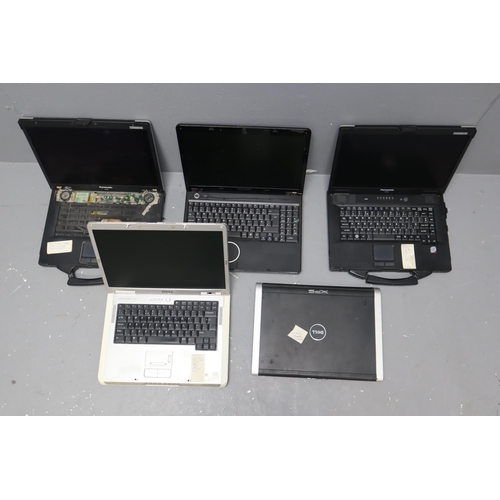 534 - Mixed Selection of Laptops Including Panasonic Toughbook, Packard Bell, Dell Inspirion and More (All... 