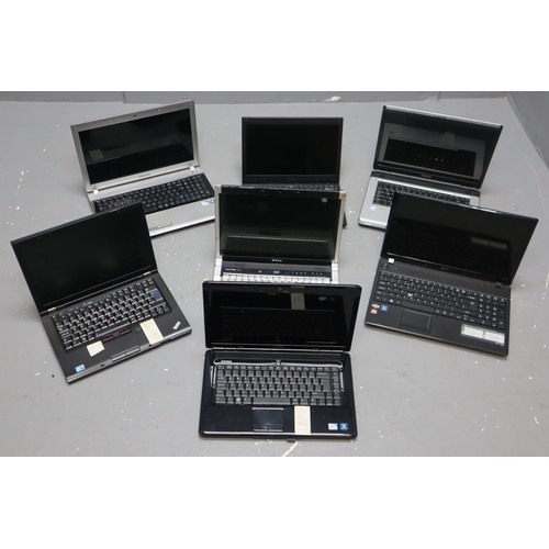 536 - *SPARES AND REPAIRS* 7 laptops, Dell, Samsung, think pad, Toshiba, ACER, *SPARES AND REPAIRS*