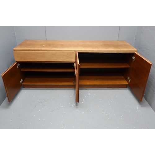 543 - A Retro Tapley 33 Teak Two Piece Modular Sideboard Unit (Six Doors, One Drawer) With Connectors, And... 