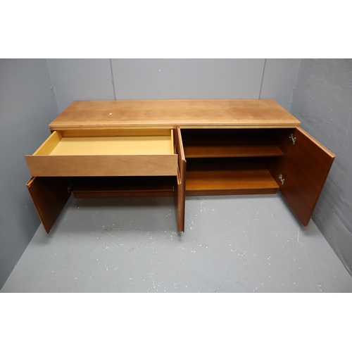 543 - A Retro Tapley 33 Teak Two Piece Modular Sideboard Unit (Six Doors, One Drawer) With Connectors, And... 