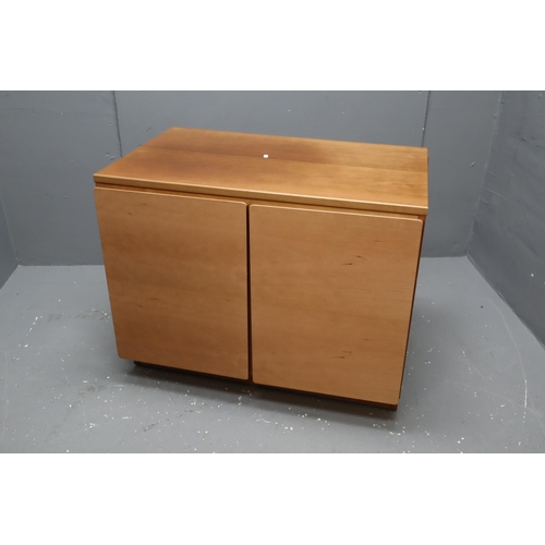 543 - A Retro Tapley 33 Teak Two Piece Modular Sideboard Unit (Six Doors, One Drawer) With Connectors, And... 