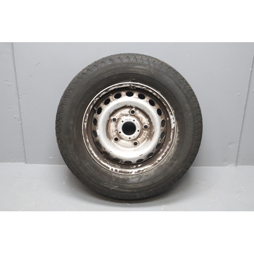 597 - Five Stud Land Rover/ Range Rover Steel Wheel Fitted with a Deep Tread Matador 235/65/16 Tyre NP