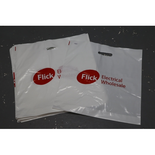 713 - Approx 50 Reusable Plastic Wholesale Carrier Bags