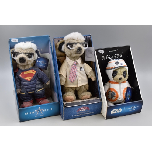 730 - Three Compare The Market Meerkats to Include Oleg as BB-8, Sergei as Superman and Sergei