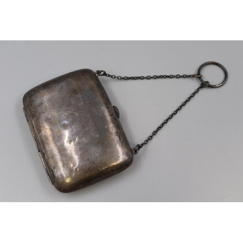 10 - Antique Silver Hallmarked Birmingham Finger Purse 1919