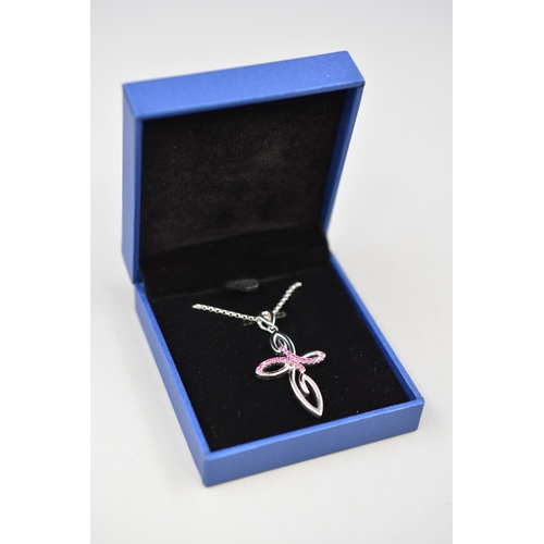 18 - Silver 925, Jo Wisdom, Cross Pendant Necklace Complete in Presentation Box