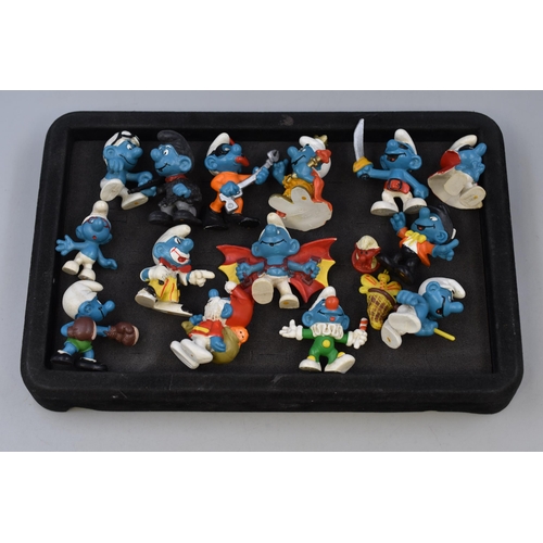 123 - Collection of Vintage Smurf Toys