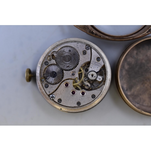 34 - A Vinatage Imrex Gold Plated Mechanical Watch Head