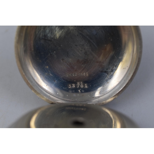 43 - An Antique Key Wound Pocket Watch, Working