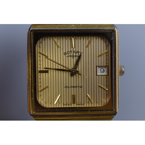 134 - Rotary Gents Watch with Date Function and Presentation Box