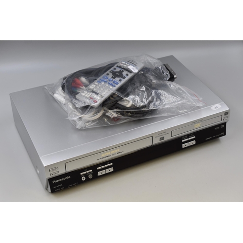 506 - Panasonic Dvd/Video Recorder Complete with leads and remote powers on when tested model number NV-VP... 