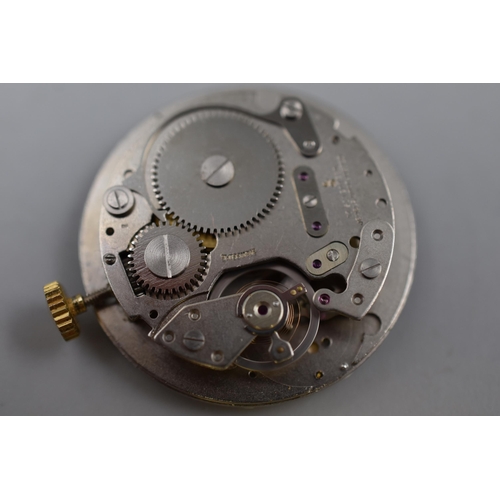 147 - Two Mechanical Gold Tone Watch Heads To Include Chancellor 17 Jewels (Working), And Timex