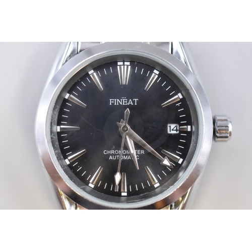 150 - Fineat Chronometer Automatic (G801) Display Back Gents Watch (Working)