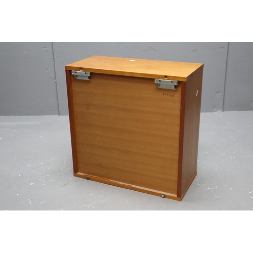 515 - A Teak Wall Hanging Shelving Unit, Approx 10.5