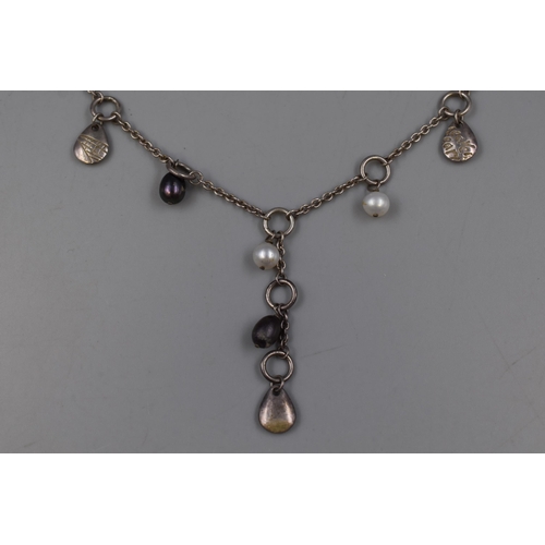 78 - Silver 925 Pendant Drop Necklace