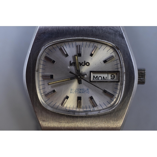 161 - Imado TV 21 Jewels Automatic Day / Date (GW-02.1) Gents Watch (Working)