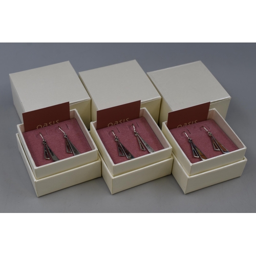 86 - Three Pairs of Silver 925, Dangly Earrings Complete in Presentation Boxes