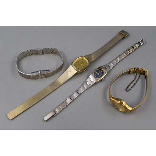 172 - Four Ladies Watches To Include Accurist 17 Jewels, Gillex 17 Jewels, Tiara, And Accurist Quartz Watc... 