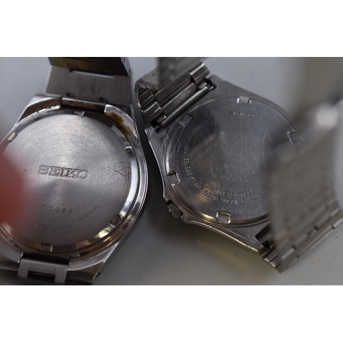 93 - Two Seiko Gents Watches (Kinetic and Quartz) a/f