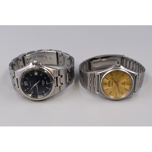 93 - Two Seiko Gents Watches (Kinetic and Quartz) a/f