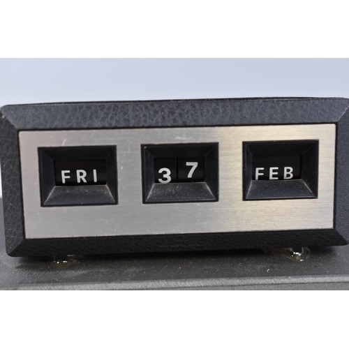 183 - Desktop Perpetual Calendar Mounted on a Natural Slate Base