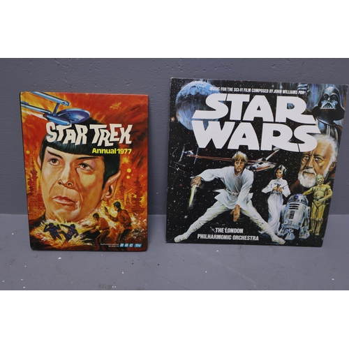 558 - Collection of Vintage Star Wars, Star Trek and Dr Who Items to include Annual, Mugs, Record and Meta... 