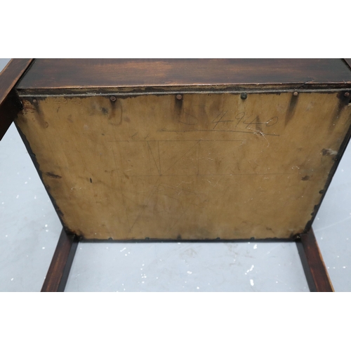 560 - A Vintage Velour Seated Piano Stool With Under Seat Storage, Approx 28