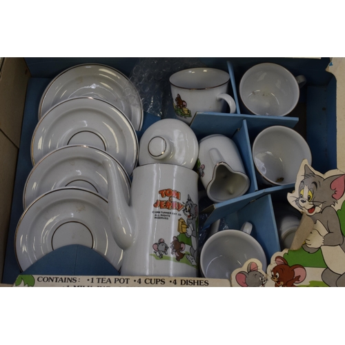 740 - Selection Including Vintage Tom & Jerry and My Little Pony Pottery Tea Sets (As Found)