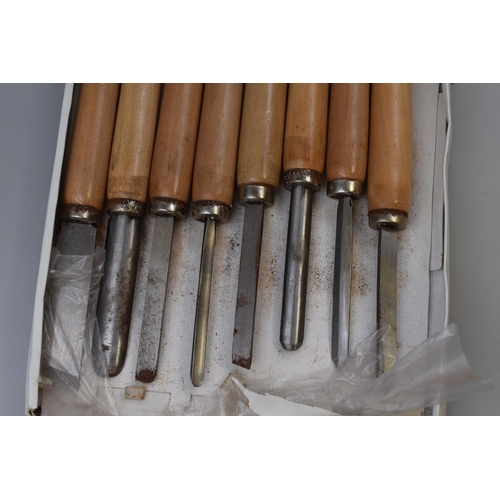 744 - Eight Piece Wood Turning Chisel Set