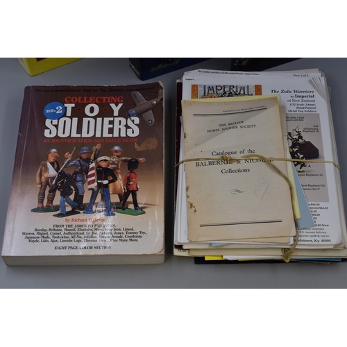 745 - Collection of Collectors Model Toy Soldier Books and Ephemera to Include,'The Art Of The Toy Soldier... 