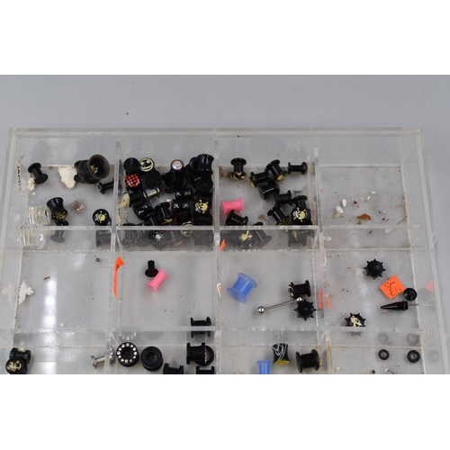 445 - Selection of Various Sized Ear Stretching Piercings Complete in Plastic Tray (Some A/F)