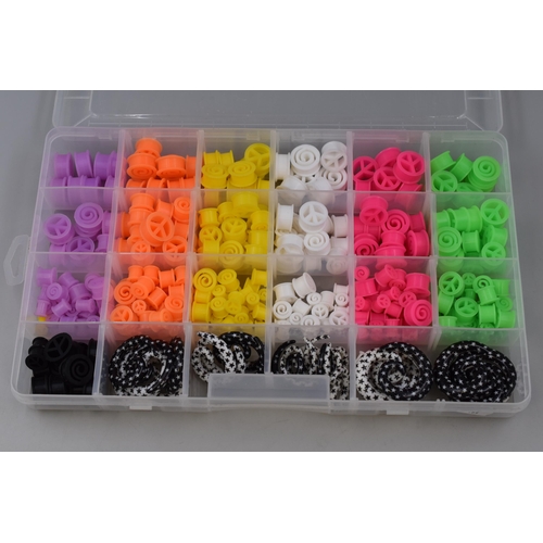 447 - Large Selection of Ear Stretching Piercings to Include Rubber and Acrylic Ones