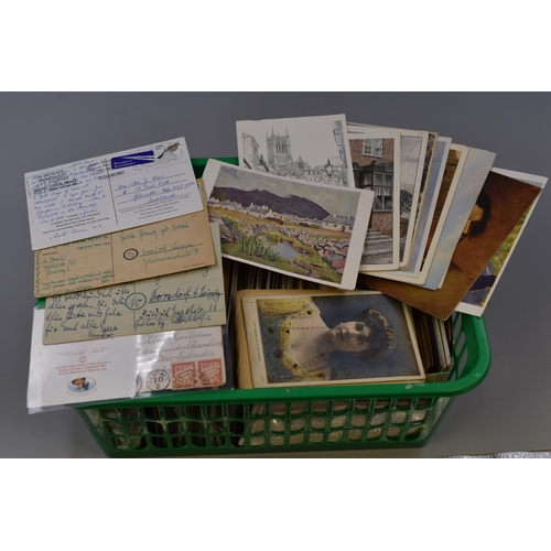 450 - LARGE Collection of Postcards of Different Era's some very old