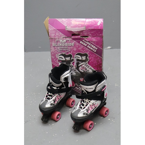 778 - Boxed Blindside Adjustable Quad Skates (UK Size 4-7)