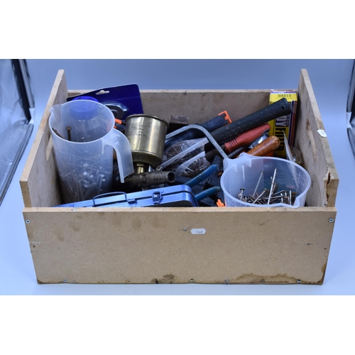 804 - A Selection of Various Tools and Accessories To Include Socket Set (Incomplete), Nails, File, Vintag... 