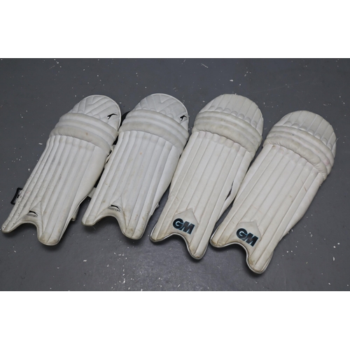 788 - Two Pairs of Cricket Pads, And Cricket Thigh Pad. Includes GM Diamond Test (Senior), Slazenger KPS (... 