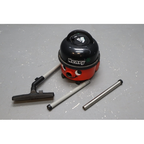 650 - Numatic Henry 2 Speed Vacuum Cleaner with Attachments but no Hose (Working)