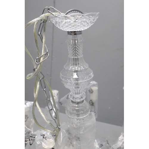 796 - New Twelve Lamp Crystal Effect Chandelier (27