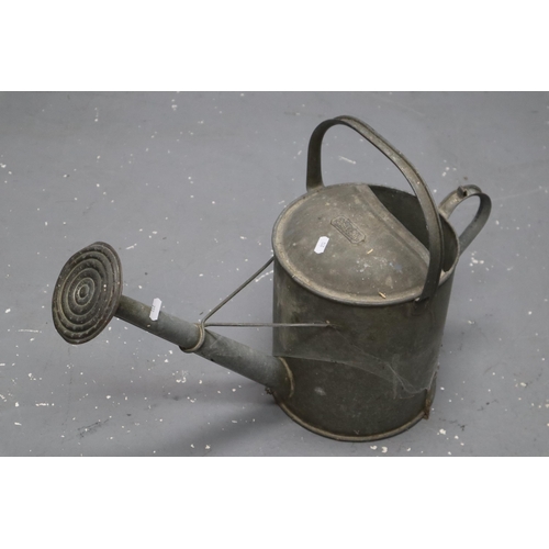 665 - Vintage 2 1/2 Gallon Watering Can With Spray Nozzle