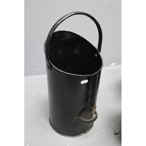 705 - Selection Including Domestic Garden Incinerator and 2 Metal Coal Buckets